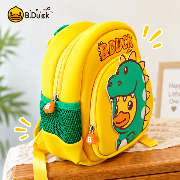 Balo B.Duck Vịt Vàng Khủng Long Cho Bé 1-4 Tuổi, Balo Chống Đi Lạc Có Dây Dắt, Balo Mẫu Giáo Nhẹ Cho Bé Trai Bé Gái