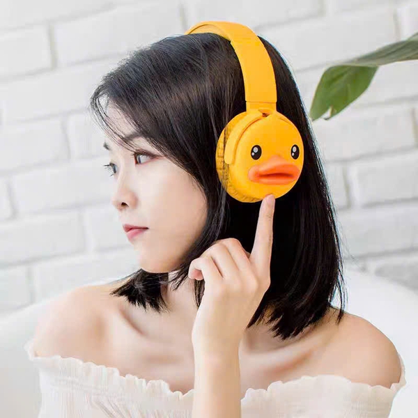 Tai Nghe Bluetooth Hình Vịt Vàng B.Duck – Tai Nghe Không Dây Dễ Thương, Âm Thanh HIFI