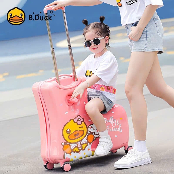 Vali ngồi cho bé B.DUCK nhập khẩu chính hãng size 20 ( phiên bản Vịt Buffy & Friends)