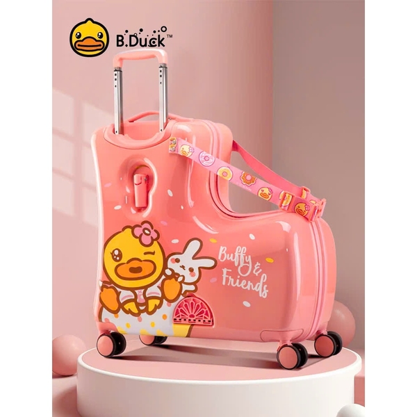 Vali ngồi cho bé B.DUCK nhập khẩu chính hãng size 20 ( phiên bản Vịt Buffy & Friends)