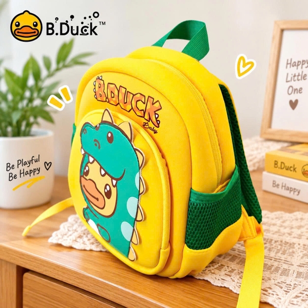 Balo B.Duck Vịt Vàng Khủng Long Cho Bé 1-4 Tuổi, Balo Chống Đi Lạc Có Dây Dắt, Balo Mẫu Giáo Nhẹ Cho Bé Trai Bé Gái
