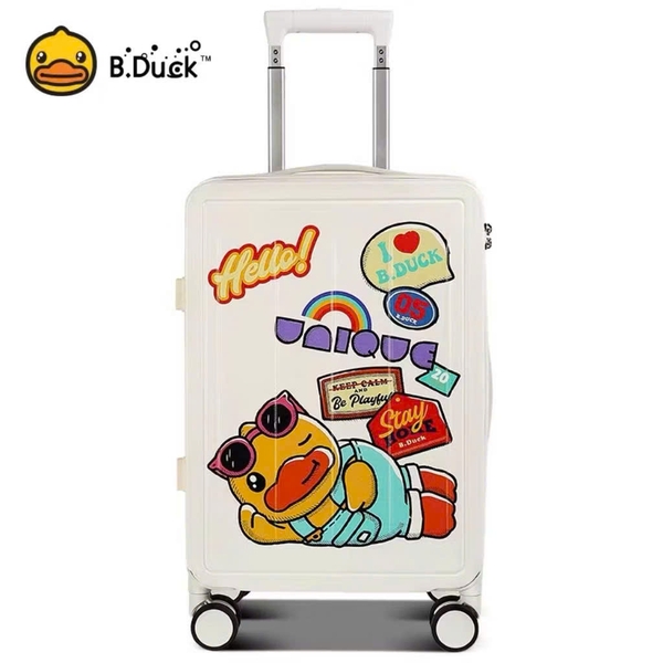 Vali B.Duck nhập khẩu chính hãng size 20 (phiên bản vali vuông 3 màu)