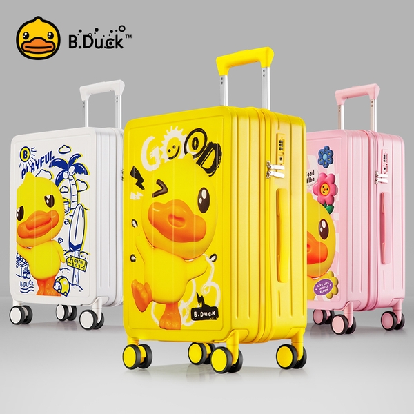 Vali B.Duck nhập khẩu chính hãng size 20 (phiên bản vali vuông 3 màu)