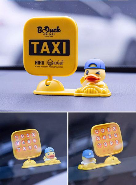 Bảng số điện thoại ô tô B.Duck (Temporary Parking Number Plate)