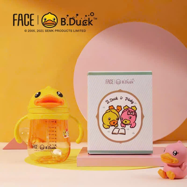 Bình Tập Uống Cho Bé B.Duck 280ml Ống Hút Trọng Lực Chống Sặc – Bình Nước Trẻ Em Chống Rò Rỉ