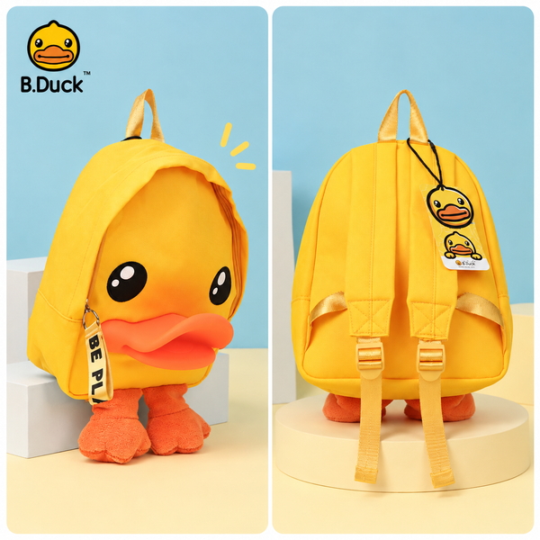 Balo B.Duck Vịt Vàng Cho Bé, Balo Mầm Non Hình Vịt 3D Dễ Thương, Cặp Đi Học Mẫu Giáo Cho Bé Trai Bé Gái