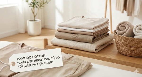 Bamboo Cotton Chất Liệu Hero Cho Tủ Đồ Tối Giản Và Tiện Dụng