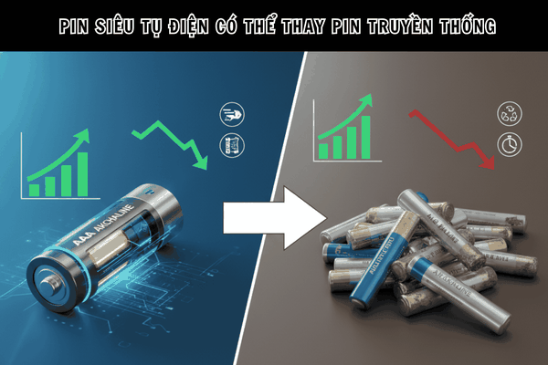 Pin Siêu Tụ Điện Có Thể Thay Pin Truyền Thống?