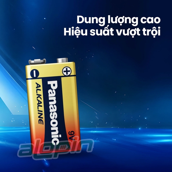 Pin Panasonic Alkaline 9V (6LR61T / 1B) - Chính Hãng