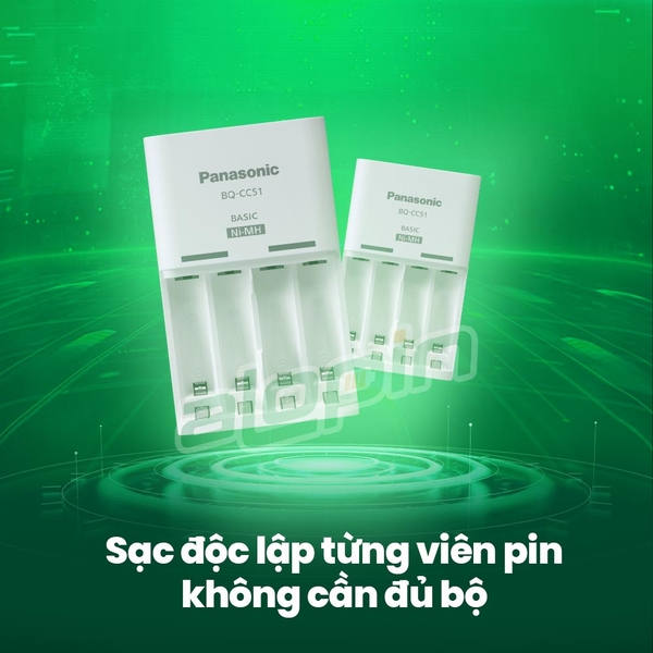 Bộ Sạc Pin AA / AAA Panasonic Eneloop BQ-CC51E (Tiêu Chuẩn) - Chính Hãng