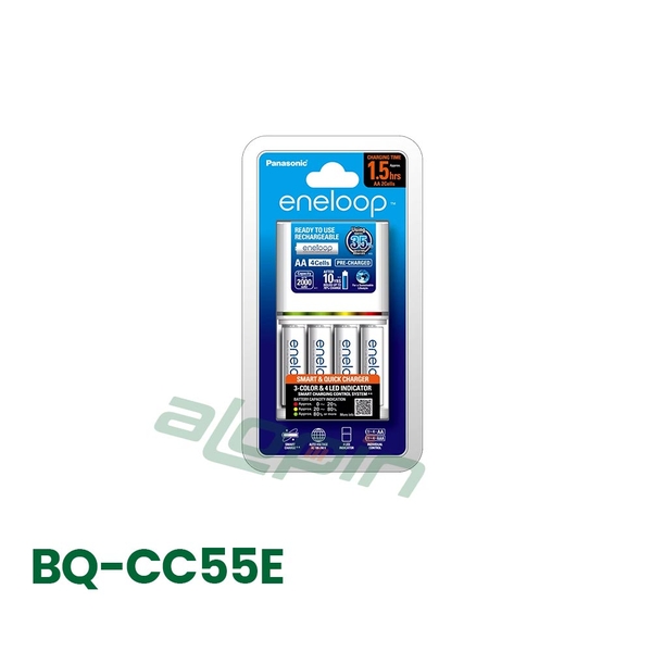 Bộ Sạc Pin AA / AAA Panasonic Eneloop BQ-CC55E (Sạc Nhanh) - Chính Hãng