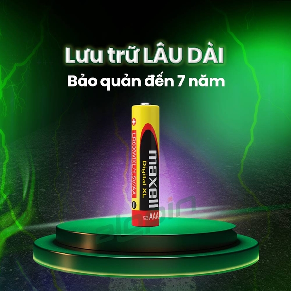 Pin Maxell EXvolta Premium Alkaline AAA / LR03 1.5V (Vỉ 2 Viên) - Chính Hãng