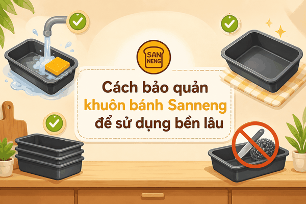 Cách bảo quản khuôn bánh Sanneng để sử dụng bền lâu