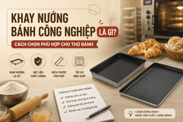 Khay nướng bánh công nghiệp là gì? Cách chọn phù hợp cho thợ bánh