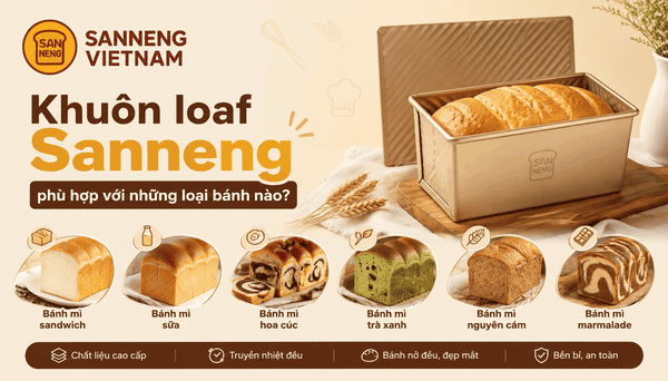 Khuôn bánh Sanneng phù hợp với những loại bánh nào?
