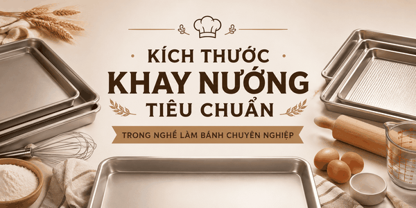 Kích thước khay nướng tiêu chuẩn trong nghề làm bánh chuyên nghiệp