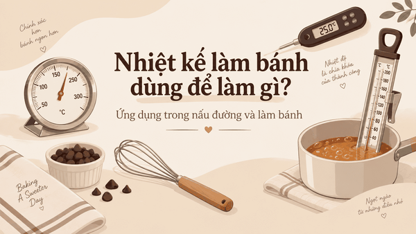 Nhiệt kế làm bánh dùng để làm gì? Ứng dụng trong nấu đường và làm bánh