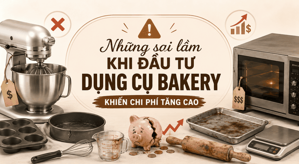 Những sai lầm khi đầu tư dụng cụ bakery khiến chi phí tăng cao