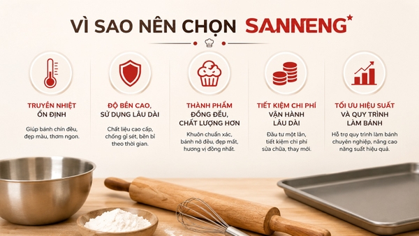 Sanneng Việt Nam – Đơn vị phân phối chính hãng dụng cụ làm bánh Sanneng