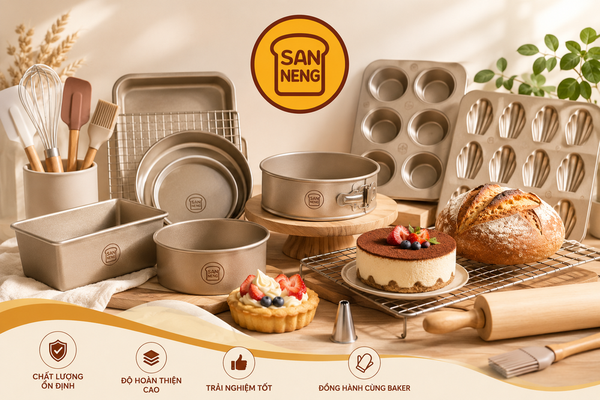 Vì sao thương hiệu Sanneng được nhiều người yêu làm bánh tin dùng?