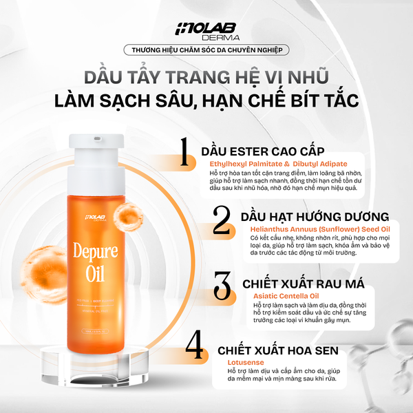 Dầu tẩy trang Inolab Derma Depure Oil 110ml
