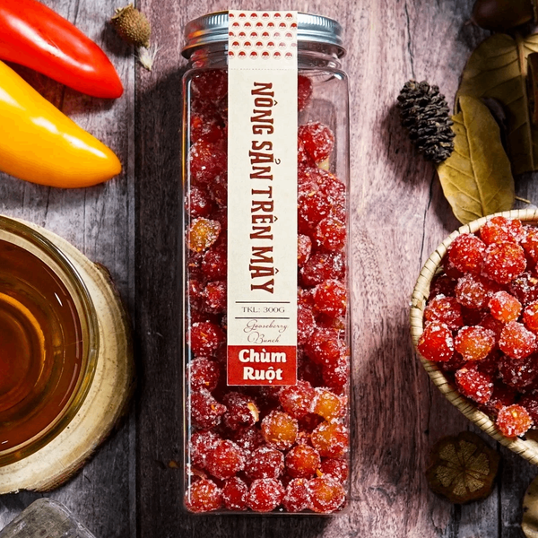 Mứt Chùm Ruột Muối Ớt Loại 1 – Đặc Sản Đồng Tháp, Không Phẩm Màu