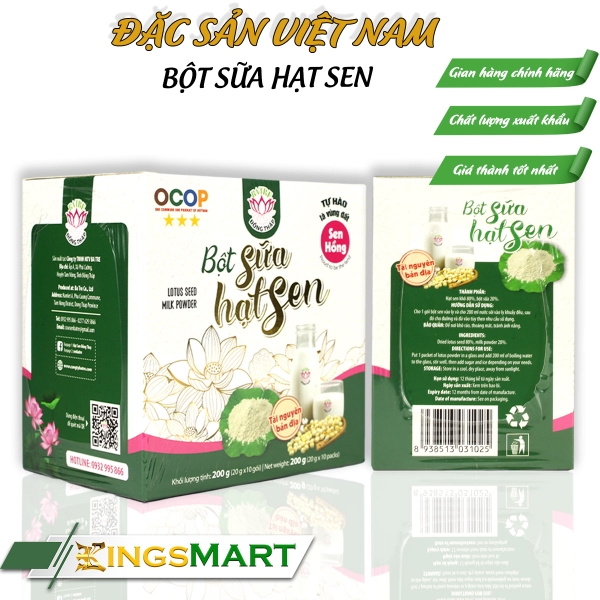 Bột Sữa Hạt Sen (Dinh dưỡng)