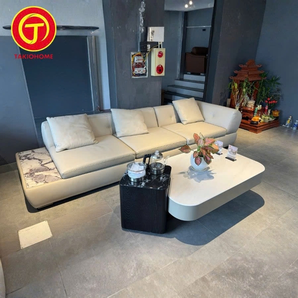 SOFA BĂNG DA BÒ S9069