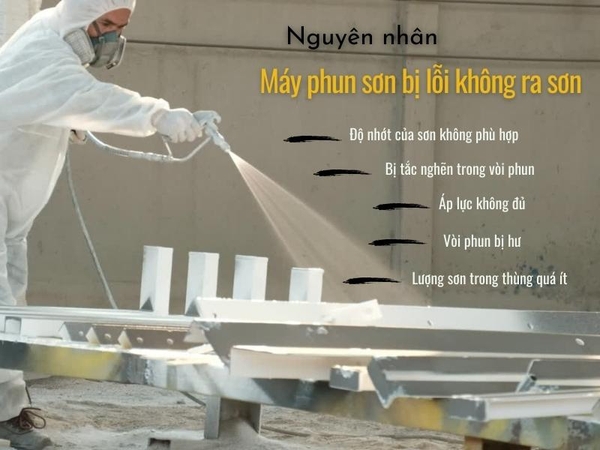 Những lỗi thường gặp khi sơn phun và cách khắc phục