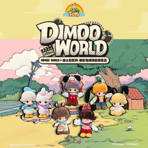 ĐỒ CHƠI HỘP MÙ DIMOO × DISNEY PLUSH KEYCHAIN BLIND BOX