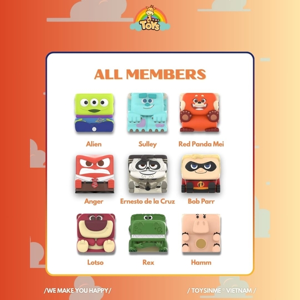 HỘP MÙ ĐỒ CHƠI DISNEY/PIXAR POP CUBE - 3 SERIES FIGURE BLINDBOX