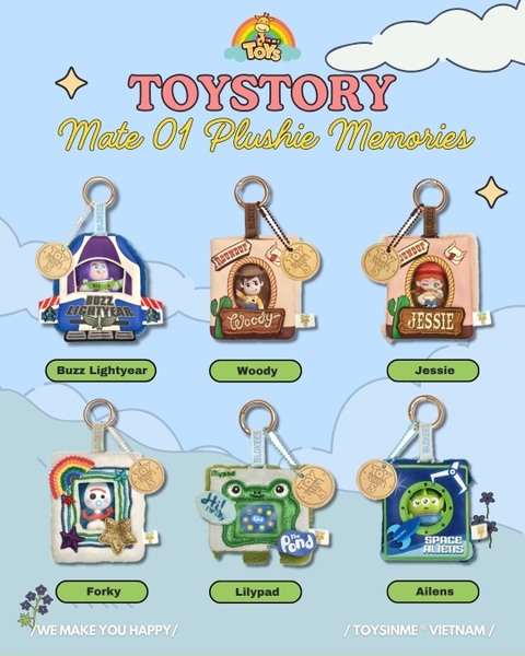 ĐỒ CHƠI HỘP MÙ MÓC KHÓA TOYSTORY DAADOOS MATE 01- PLUSHIE MEMORIES
