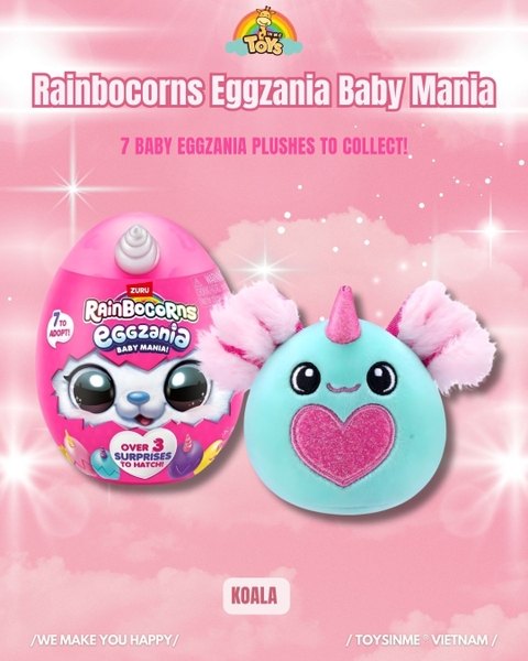 Trứng Bất Ngờ ZURU TOYS Rainbocorns Eggzania Baby Mania - Đồ Chơi Trải Nghiệm Sưu Tầm