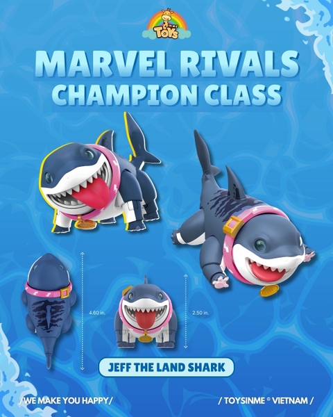 ĐỒ CHƠI LẮP RÁP MÔ HÌNH BLOKEES MARVEL RIVALS - JEFF- THE LAND SHARK