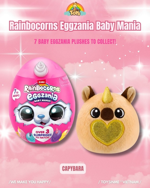 Trứng Bất Ngờ ZURU TOYS Rainbocorns Eggzania Baby Mania - Đồ Chơi Trải Nghiệm Sưu Tầm