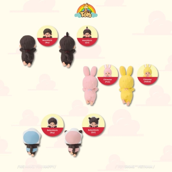 HỘP MÙ MÔ HÌNH MONCHHICHI HIPPERS SERIES – CUTE BLIND BOX COLLECTIBLES
