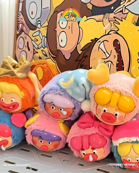 ĐỒ CHƠI HỘP MÙ MÓC KHÓA CRYHAHA UGLY AND CUTE FAMILY PAJAMA PARTY