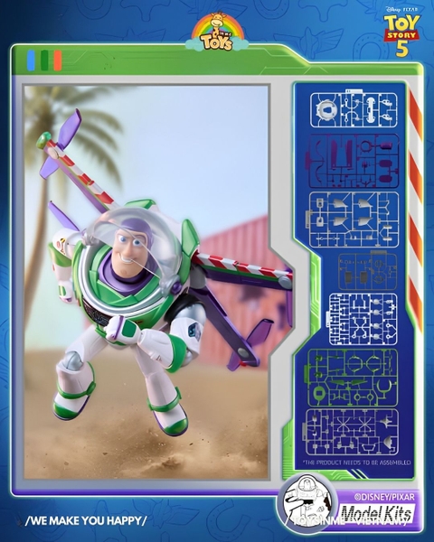 ĐỒ CHƠI LẮP RÁP MÔ HÌNH BLOKEES BUZZ HI - TECH EDITION - TOY STORY 5 - CHAMPION CLASS CC01