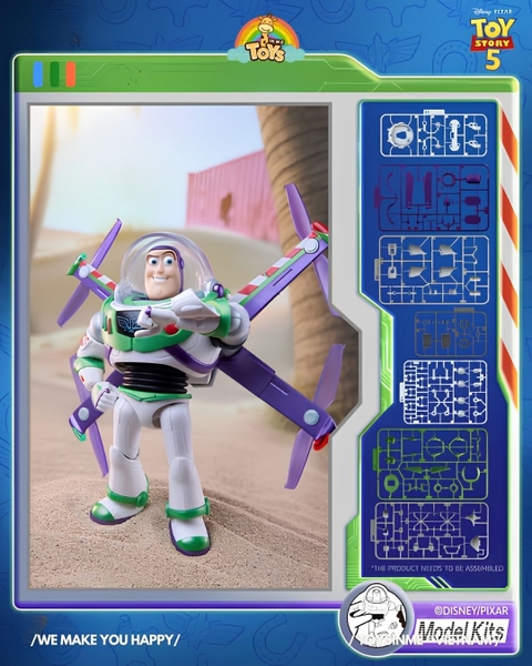 ĐỒ CHƠI LẮP RÁP MÔ HÌNH BLOKEES BUZZ HI - TECH EDITION - TOY STORY 5 - CHAMPION CLASS CC01
