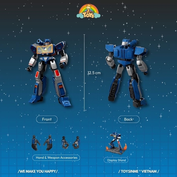ĐỒ CHƠI LẮP RÁP MÔ HÌNH TRANSFORMERS ONE SOUNDWAVE BLOKEES
