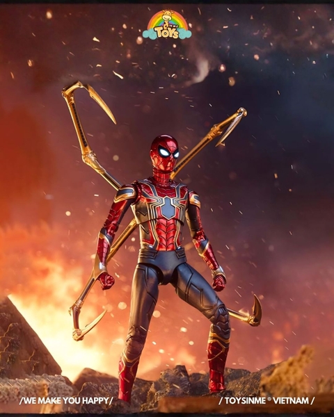 ĐỒ CHƠI MÔ HÌNH ZD TOYS MARVEL - IRON SPIDERMAN WITH PLASTIC HOLDER