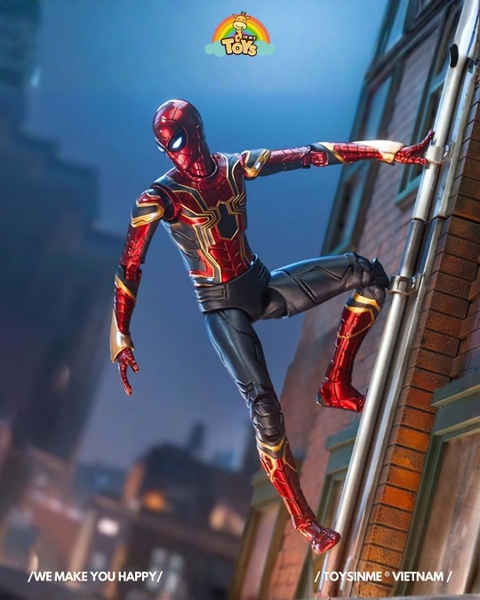 ĐỒ CHƠI MÔ HÌNH ZD TOYS MARVEL - IRON SPIDERMAN WITH PLASTIC HOLDER