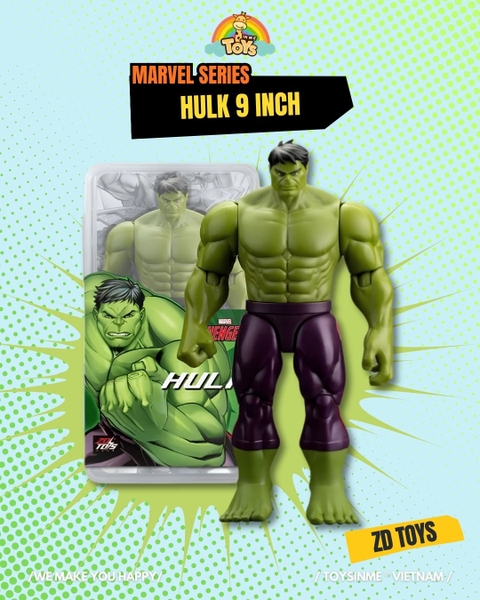 ĐỒ CHƠI MÔ HÌNH ZD TOYS MARVEL - HULK 9 INCH