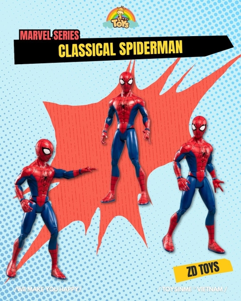 ĐỒ CHƠI MÔ HÌNH ZD TOYS MARVEL - CLASSICAL SPIDERMAN ( CÓ ĐÈN )