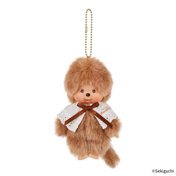 MÓC KHÓA MÔ HÌNH ĐỘNG VẬT MONCHHICHI KEYCHAIN BOY & GIRL PLUSH DOLL 15CM