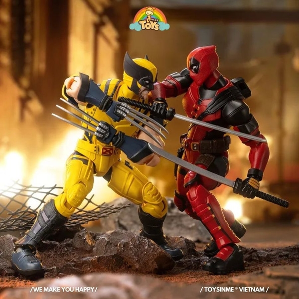 ĐỒ CHƠI MÔ HÌNH NHÂN VẬT MARVEL DEADPOOL & WOLVERINE CHAMPION CLASS 04