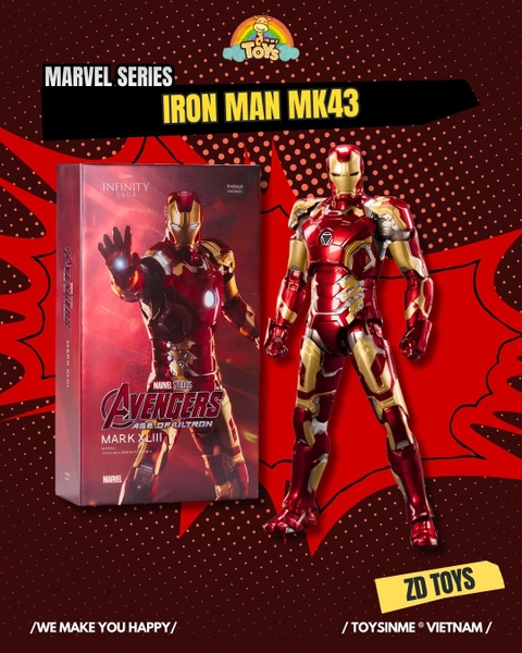 ĐỒ CHƠI MÔ HÌNH ZD TOYS MARVEL - IRON MAN MK43
