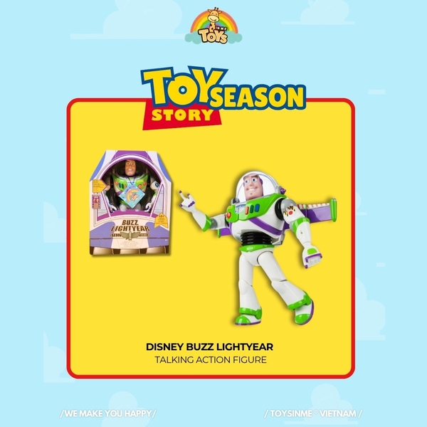 MÔ HÌNH BUZZ LIGHTYEAR TOYSTORY INTERACTIVE TALKING ACTION FIGURE