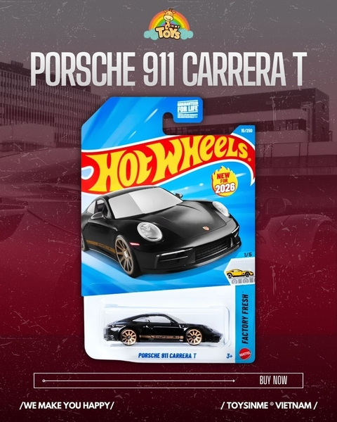 ĐỒ CHƠI XE MÔ HÌNH HOT WHEELS PORSCHE 911 CARRERA T