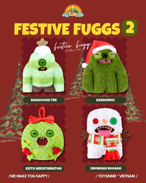 ĐỒ CHƠI GẤU BÔNG SƯU TẦM FUGGLER FESTIVE FUGGS 2